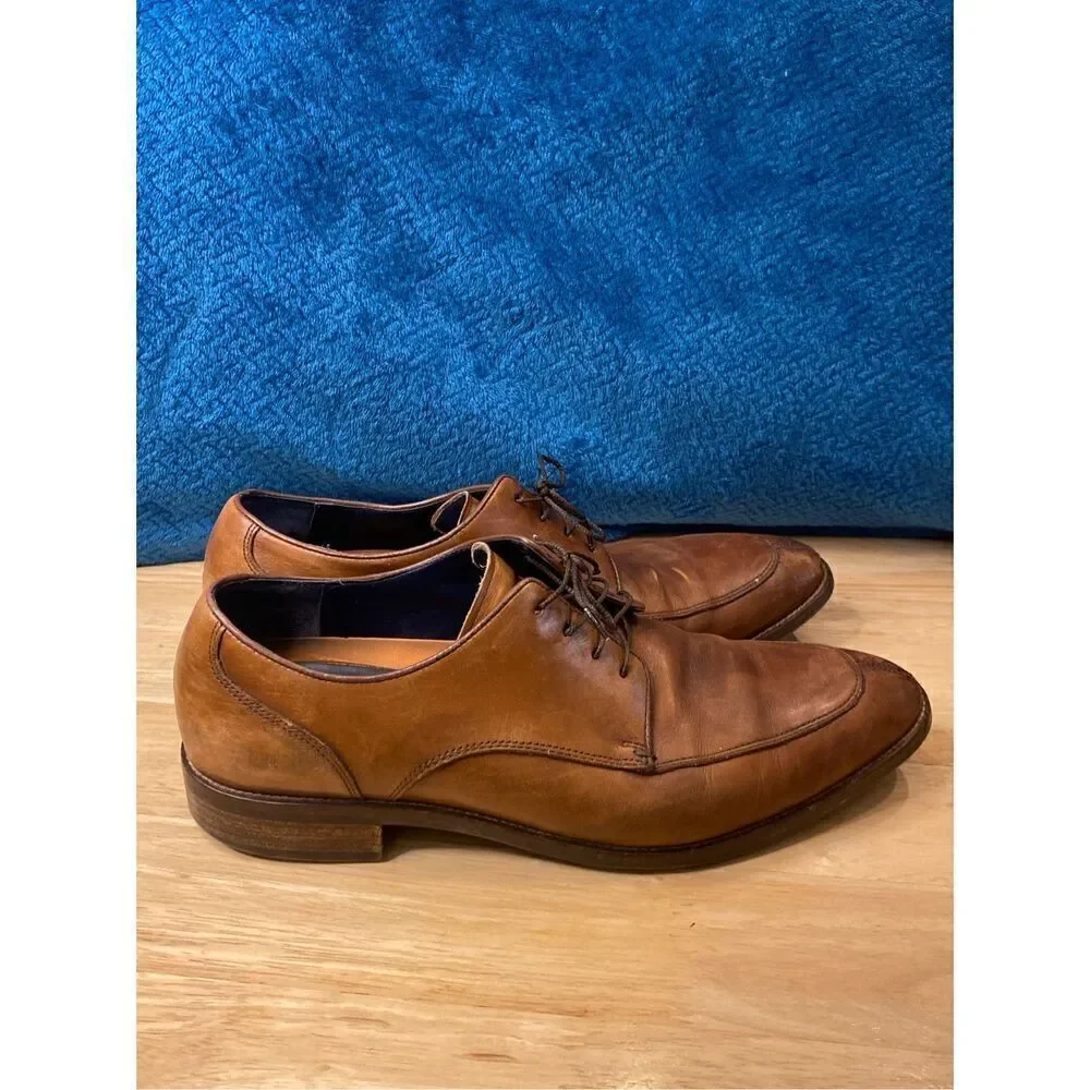 ✅Cole Haan tan brown lace up loafers